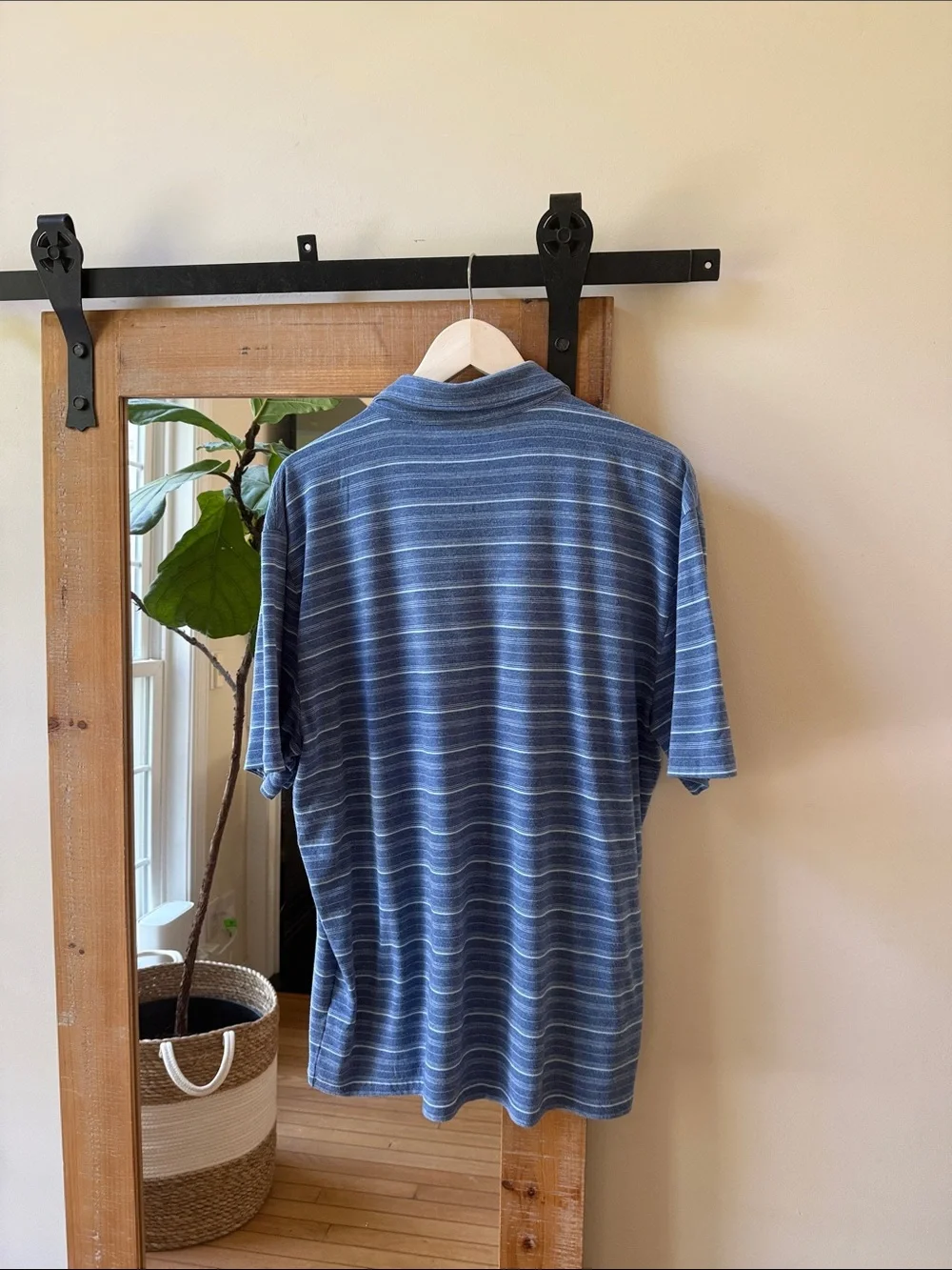 Huk Striped Polo Shirt Suze L